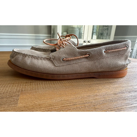 Sperry Top-Sider Authentic Original 2-Eye Boat Suede Shoes Men\'s size 11 Gray